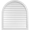 Ekena Millwork Round Top Surface Mount PVC Gable Vent w/ 2"W x 2"P Brickmould Sill Frame, 34"W x 38"H GVPRT34X3803SN - alternate 1